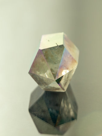 Tinted quartz, a natural mineral with beautiful texture and transparency