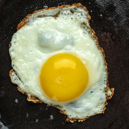 Chicken eggs for a hearty and healthy breakfastの写真素材