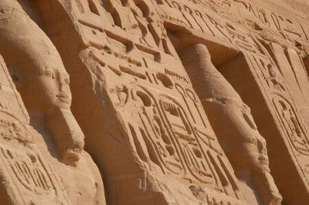 The great temple of Nefertaris Temple of Hathor abu simbel egyptの写真素材
