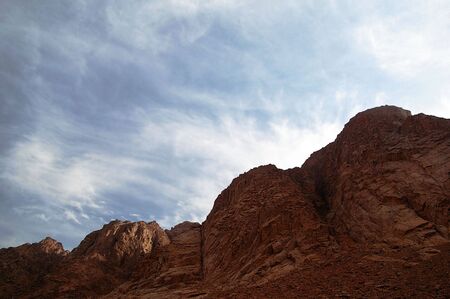 Mount Sinai the place of Moses and the ten commandments Egyptの写真素材