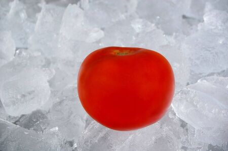 tomato on ice as per buffet breakfast servingの写真素材