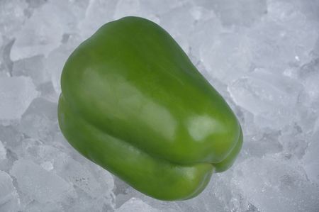 capsicum  on ice as per buffet breakfast servingの写真素材
