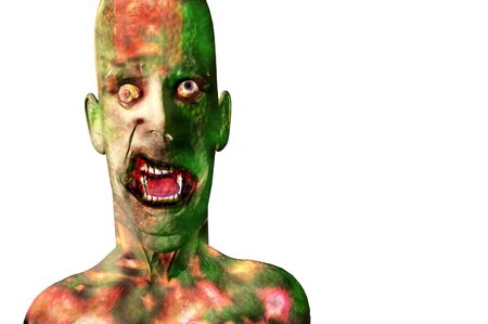 halloween zombie death and skin care 3d concept renderの写真素材