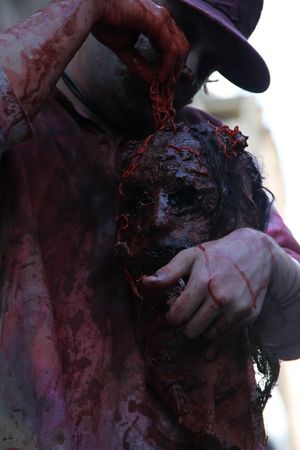 BRISBANE, AUSTRALIA - OCT 24 : Annual brain foundation zombie walk October 24, 2010 in Brisbane, Australiaのeditorial素材