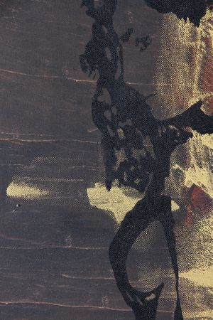 original oil painting on textured cotton canvas の写真素材
