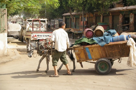 CAIRO, EGYPT - FEB 02 : Normal everday Life in Cairo before civil unrest February 02, 2009 in Cairo, Egyptのeditorial素材