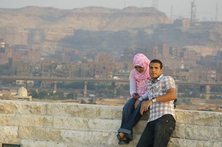 CAIRO, EGYPT - FEB 05 : Normal everday Life in Cairo before civil unrest February 05, 2009 in Cairo, Egyptのeditorial素材
