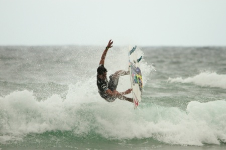 COOLANGATTA, AUSTRALIA - MAR 03 : Quicksilver  Pro ASP World Tour, Gabriel Medina during expression session March 03, 2012 in Coolangatta, Australia のeditorial素材