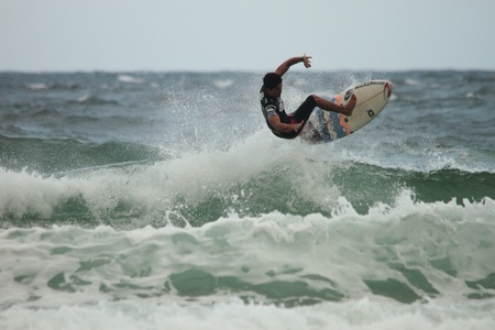 COOLANGATTA, AUSTRALIA - MAR 03 : Quicksilver  Pro ASP World Tour, Gabriel Medina during expression session March 03, 2012 in Coolangatta, Australia のeditorial素材