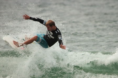 COOLANGATTA, AUSTRALIA - MAR 03 : Quicksilver  Pro ASP World Tour, Josh Kerr during expression session March 03, 2012 in Coolangatta, Australia のeditorial素材