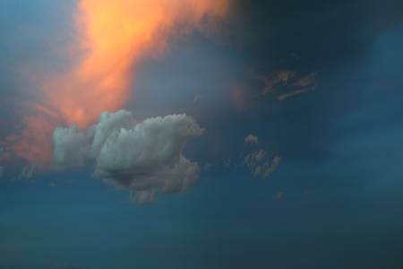 vivid cloud background with angular compostion and copyspace