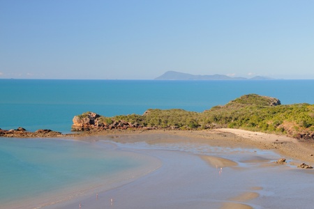 wedge island part of whitsundays cape hillsborough national parkの写真素材