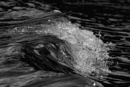 abstract water background wave energy concept black and whiteの写真素材