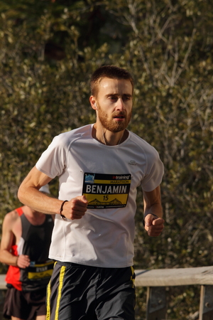 BRISBANE, AUSTRALIA - AUGUST 03 Unidentified competitor in Brisbane Marathon  August 03, 2014 in Brisbane, Australiaのeditorial素材