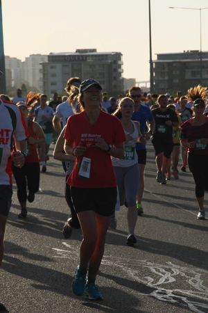 BRISBANE, AUSTRALIA - SEPTEMBER 07 : Unidentified runners  participating in the "Bridge to Brisbane" charity fun run on September 07, 2014 in Brisbane, Australiaのeditorial素材