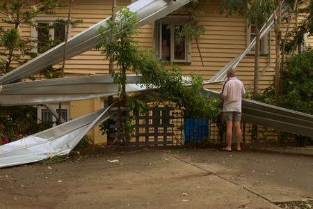 BRISBANE, AUSTRALIA - NOVEMBER 28 : Declared disaster from super cell hail storm area on November 28, 2014 in Brisbane, Australiaのeditorial素材