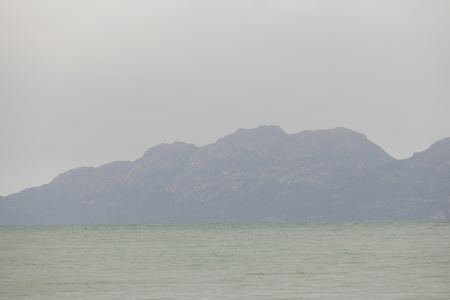 freycinet national park over the water  via coles bayの写真素材