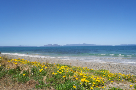 Swansea beach tasmaniaの写真素材
