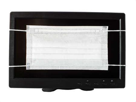Photo of LED TV with hidden screenの写真素材