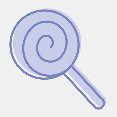 Icon sweets. Illustration of halloween elements. Icon in two tone style.のイラスト素材