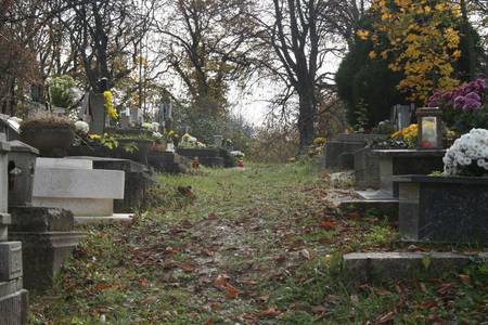 Cemetery of Budapestの写真素材