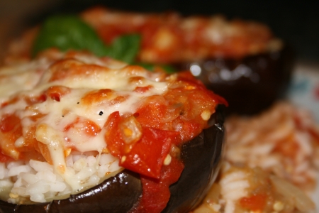 Stuffed eggplantの写真素材