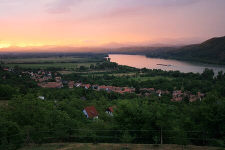 Sunset at Pilis Mountains - Hungaryの写真素材