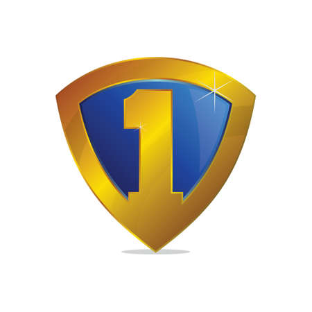 Number One Goldのイラスト素材