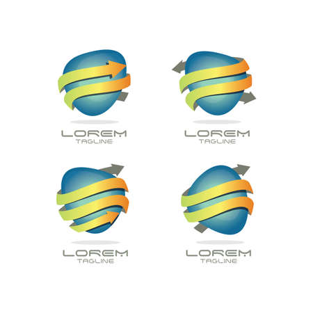 Arrow Logo Setのイラスト素材