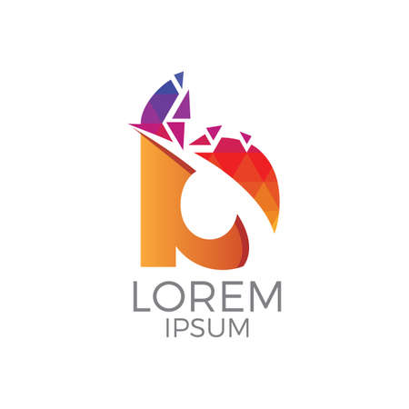 Colorful Letter bのイラスト素材