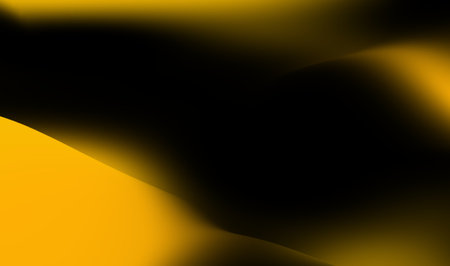 abstract yellow and black background texture with some smooth lines in itの写真素材