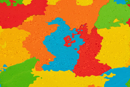 abstract background of the map of the european continent.の写真素材