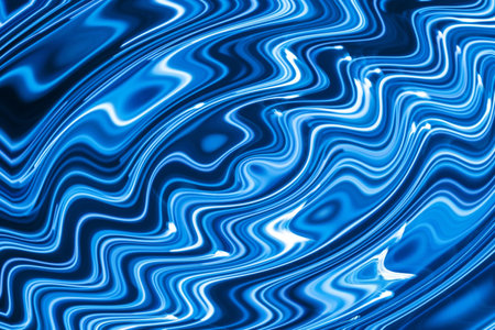 abstract blue background with some smooth lines in it (see more in my portfolio)の写真素材