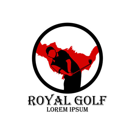 Golf logo design concept templateのイラスト素材