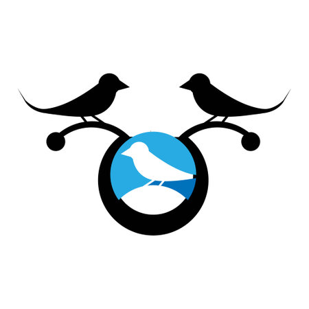 bird logo design concept templateのイラスト素材