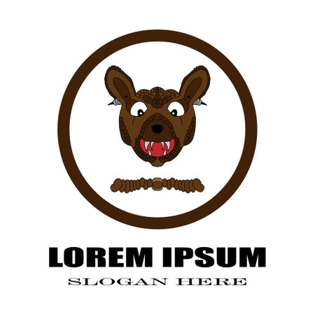 vector illustration of a dogのイラスト素材