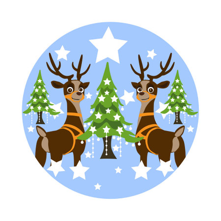 merry Christmas logo design concept templateのイラスト素材