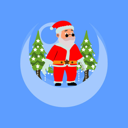 Santa clause Christmas design concept templateのイラスト素材
