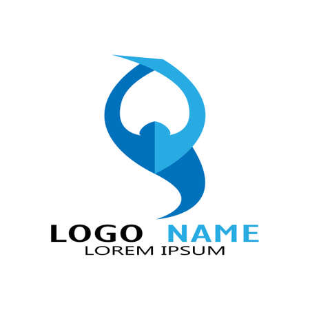 evolution logo design on white backgroundのイラスト素材