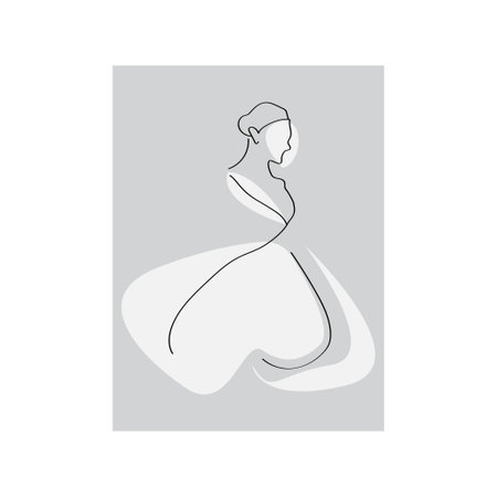 Pregnant woman icon. Silhouette of pregnant woman. Vector illustrationのイラスト素材