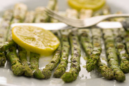 grilled asparagusの写真素材