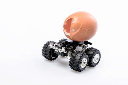 egg with wheels