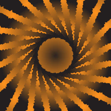 abstract artistic spirograph on black background. Spirograph decorative element for design.のイラスト素材