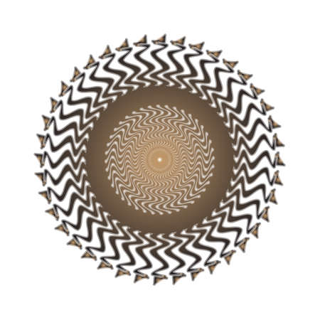 Abstract fractal pattern in the shape of a flower star. fractal star grid vector image with circular transitions. dark purple colorfulのイラスト素材