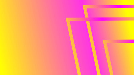 Abstract background with yellow pink glowing linesのイラスト素材