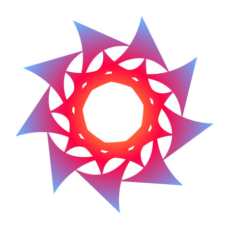 Abstract circular spiral transitions with green colorのイラスト素材