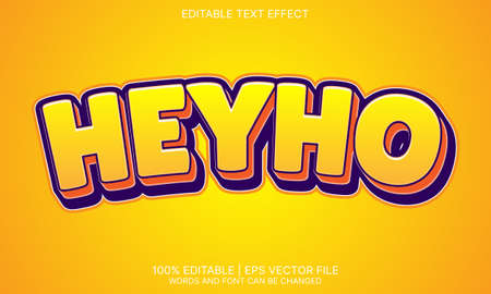 Heyho text effectのイラスト素材