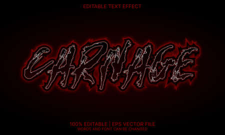Carnage text effectのイラスト素材