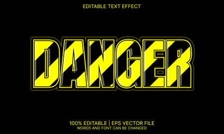 Danger text effectのイラスト素材