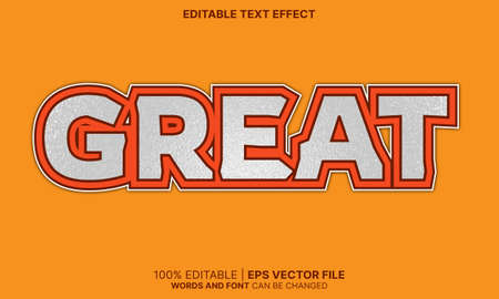 Great text effectのイラスト素材